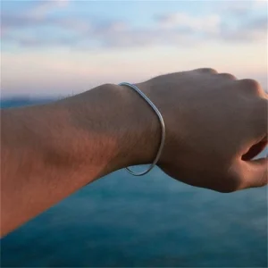 Fashion Simple Stainless Steel Snake Chain Women Jewelry Party Gift